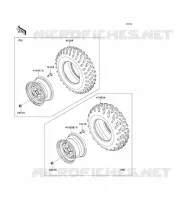 RUOTE   PNEUMATICI per Kawasaki KVF650 4X4I 2007