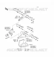 SOSPENSIONE ANTERIORE   AMMORTIZZATORE per Kawasaki KVF650 4X4I 2007