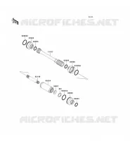ALBERO DI TRASMISSIONE(H&Eacute;LICE) per Kawasaki KVF650 4X4I 2009