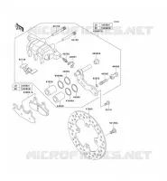 FRENO ANTERIORE per Kawasaki KVF650 4X4I 2009