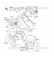 PARAFANGO ANTERIORE per Kawasaki KVF650 4X4I 2009