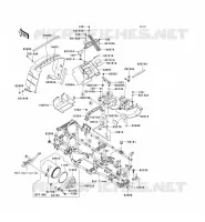 PARTI DEL TELAIO (COUVERTURE) per Kawasaki KVF650 4X4I 2009