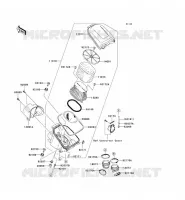 FILTRO DELL'ARIA per Kawasaki KVF650 4X4I 2009