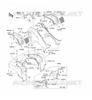 PARAFANGO ANTERIORE per Kawasaki KVF650 4X4I 2009