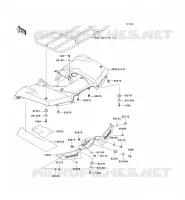PARAFANGO POSTERIORE per Kawasaki KVF650 4X4I 2009