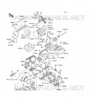 PARTI DEL TELAIO (COUVERTURE) per Kawasaki KVF650 4X4I 2009