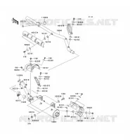 SCARICO per Kawasaki KVF650 4X4I 2009