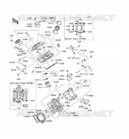 TESTATA per Kawasaki KVF650 4X4I 2009