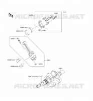 ALBERO MOTORE per Kawasaki KVF650 4X4 2012
