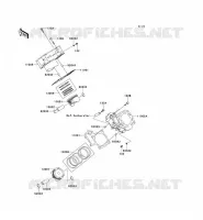 CILINDRO   PISTONE per Kawasaki KVF650 4X4 2012