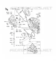 Coperchi motore per Kawasaki KVF650 4X4 2012