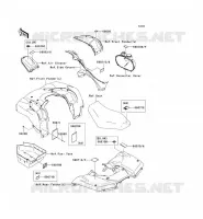 ETICHETTE per Kawasaki KVF650 4X4 2012