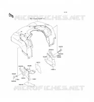 PARAFANGO POSTERIORE per Kawasaki KVF650 4X4 2012