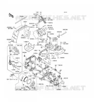 PARTI DEL TELAIO (COUVERTURE) per Kawasaki KVF650 4X4 2012