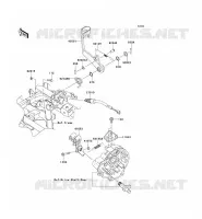 PEDALE DEL FRENO per Kawasaki KVF650 4X4 2012