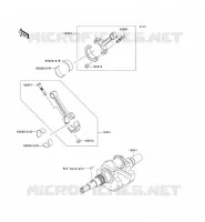 ALBERO MOTORE per Kawasaki KVF650 4X4I 2013