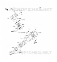 CILINDRO   PISTONE per Kawasaki KVF650 4X4I 2013