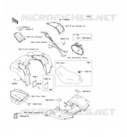 ETICHETTE per Kawasaki KVF650 4X4I 2013