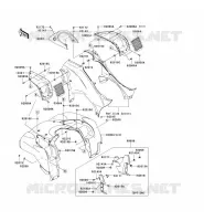 PARAFANGO ANTERIORE per Kawasaki KVF650 4X4I 2013