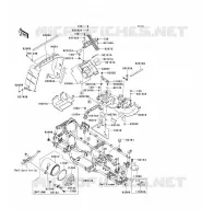 PARTI DEL TELAIO (COUVERTURE) per Kawasaki KVF650 4X4I 2013