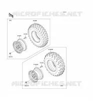 RUOTE   PNEUMATICI per Kawasaki KVF650 4X4I 2013