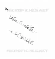 ALBERO DI TRASMISSIONE(H&Eacute;LICE) per Kawasaki KVF650 4X4I 2007