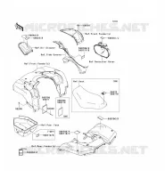 ETICHETTE per Kawasaki KVF650 4X4I 2007