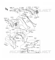 PARAFANGO ANTERIORE per Kawasaki KVF650 4X4I 2007
