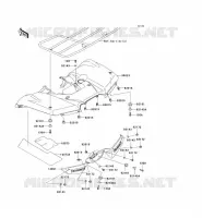 PARAFANGO POSTERIORE per Kawasaki KVF650 4X4I 2007