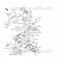 PARTI DEL TELAIO (COUVERTURE) per Kawasaki KVF650 4X4I 2007