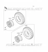 RUOTE   PNEUMATICI per Kawasaki KVF650 4X4I 2007