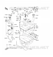 SERBATOIO DI CARBURANTE per Kawasaki KVF650 4X4I 2007