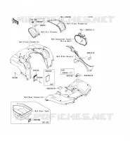 ETICHETTE per Kawasaki KVF750 4X4 2005