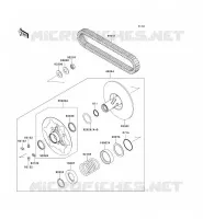 Il convertitore di unità   CINGHIA per Kawasaki KVF750 4X4 2005