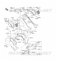 PARAFANGO ANTERIORE per Kawasaki KVF750 4X4 2005