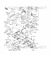 PARTI DEL TELAIO (COUVERTURE) per Kawasaki KVF750 4X4 2005
