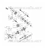 ALBERO DI TRASMISSIONE(ARRI&Egrave;RE) per Kawasaki BRUTE FORCE 750 4X4I EPS 2015