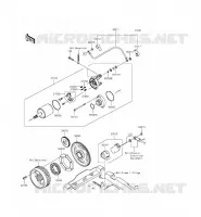 MOTORINO DI AVVIAMENTO per Kawasaki BRUTE FORCE 750 4X4I EPS 2015