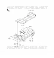 PARAFANGO POSTERIORE per Kawasaki BRUTE FORCE 750 4X4I EPS 2015