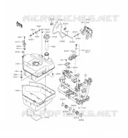 SERBATOIO DI CARBURANTE per Kawasaki BRUTE FORCE 750 4X4I EPS 2015