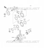 ALBERO MOTORE per Kawasaki ELIMINATOR 125 1998