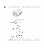 CILINDRO   PISTONE per Kawasaki ELIMINATOR 125 1999