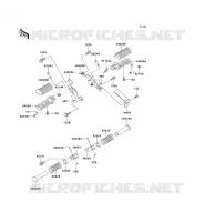POGGIAPIEDI per Kawasaki ELIMINATOR 125 1999