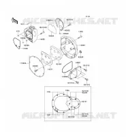 COPERTURA MOTORE DESTRO(S) per Kawasaki W650 1999