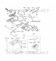 TELAIO MATERIALE ELETTRICO per Kawasaki W650 1999