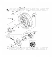 RUOTA POSTERIORE   CATENA per Kawasaki VULCAN S 2015