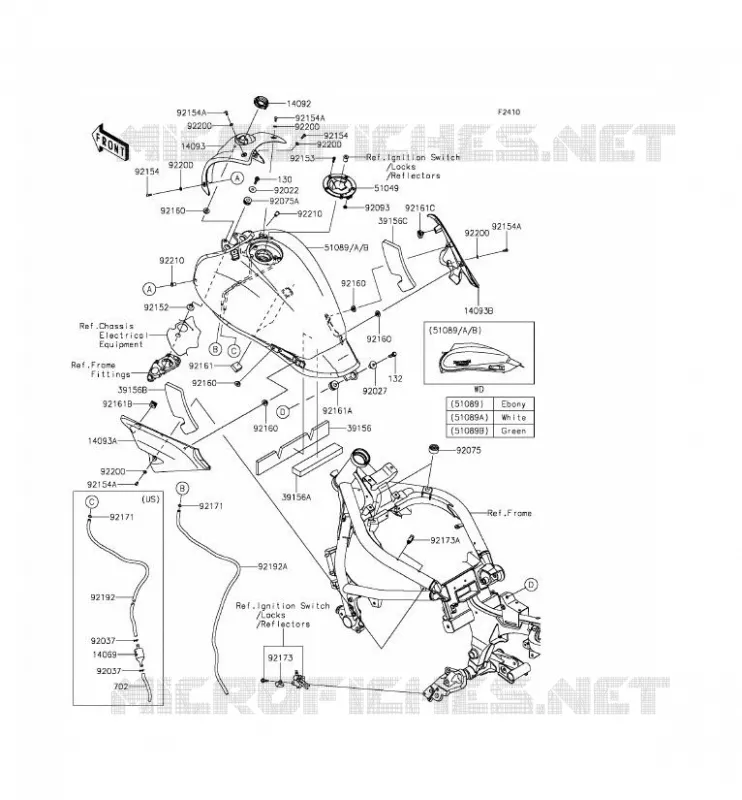 SERBATOIO DI CARBURANTE Kawasaki MOTOS 650 2015 VULCAN S  EN650AFF