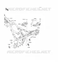 PARTI DEL TELAIO (COUVERTURE) per Kawasaki NINJA 300 2014
