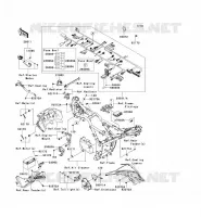 TELAIO MATERIALE ELETTRICO per Kawasaki NINJA 300 2014