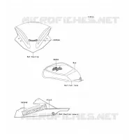 ADESIVO(RED)(CA,US) per Kawasaki NINJA 300 2014